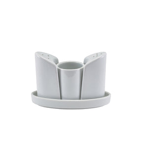 GenWare Porcelain 4 Piece Condiment Set