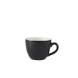 Genware Porcelain Black Bowl Shaped Cup 9cl/ 3oz