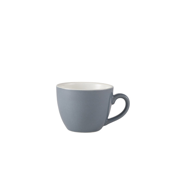 Genware Porcelain Grey Bowl Shaped Cup 9cl/ 3oz