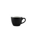 Genware Porcelain Matt Black Bowl Shaped Cup 9cl/ 3oz