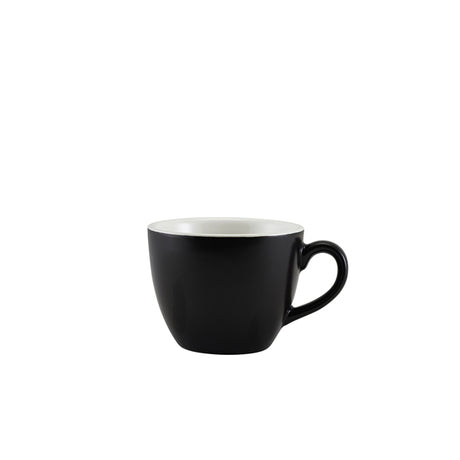 Genware Porcelain Matt Black Bowl Shaped Cup 9cl/ 3oz