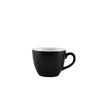 Genware Porcelain Matt Black Bowl Shaped Cup 9cl/ 3oz