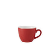 Genware Porcelain Red Bowl Shaped Cup 9cl/ 3oz