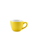 Genware Porcelain Yellow Bowl Shaped Cup 9cl/ 3oz