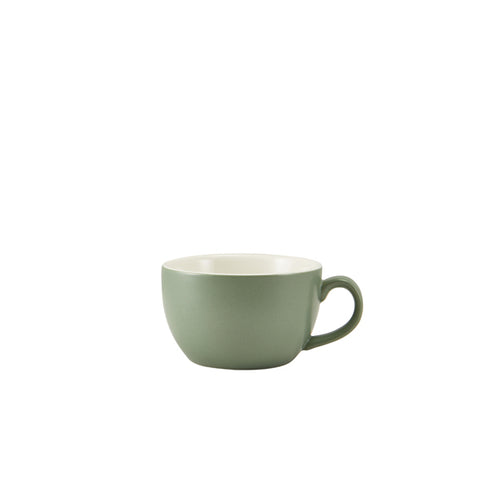GenWare Porcelain Matt Sage Bowl Shaped Cup 17.5cl/ 6oz