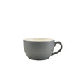 Genware Porcelain Matt Grey Bowl Shaped Cup 25cl/ 8.75oz