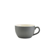 Genware Porcelain Matt Grey Bowl Shaped Cup 25cl/ 8.75oz