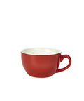 Genware Porcelain Red Bowl Shaped Cup 25cl/ 8.75oz