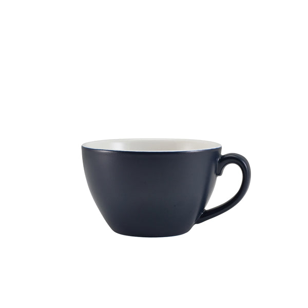 GenWare Porcelain Matt Blue Bowl Shaped Cup 34cl/ 12oz