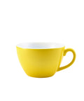 Genware Porcelain Yellow Bowl Shaped Cup 34cl/ 12oz