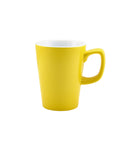 Genware Porcelain Yellow Latte Mug 34cl/ 12oz