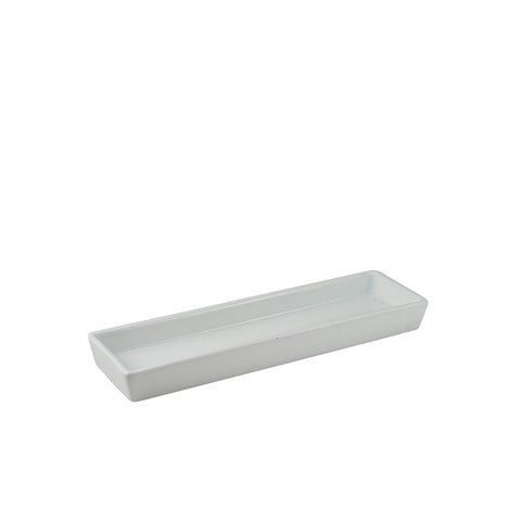 Genware Porcelain Rectangular Dish Holder 28 x 8cm/ 11 x 3.25"
