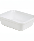 Genware Porcelain Rectangular Pie Dish 15.5x11.5cm/6 x 4.5"