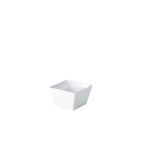 Genware Porcelain Square Dish 8.5 x 5.5cm/ 3.25 x 2.25"