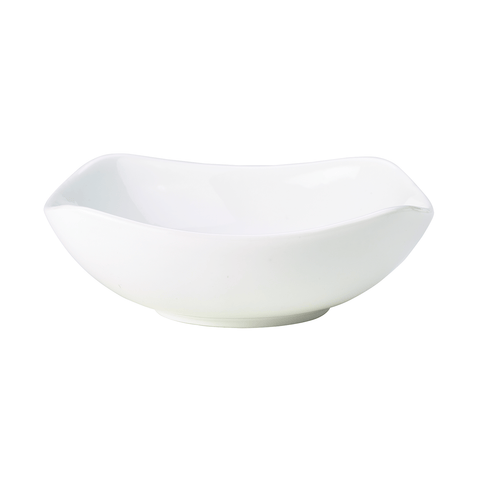 Genware Porcelain Rounded Square Bowl 20cm/7.75"