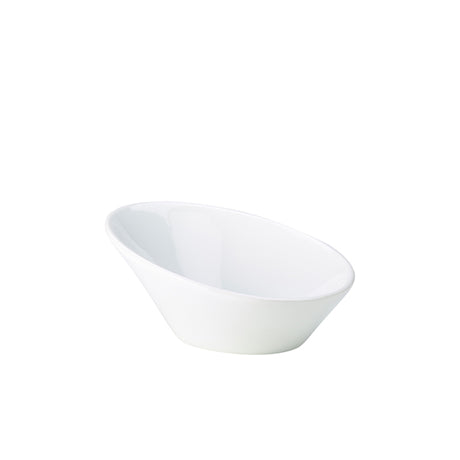 Genware Porcelain Oval Sloping Bowl 16cm/ 6.25"