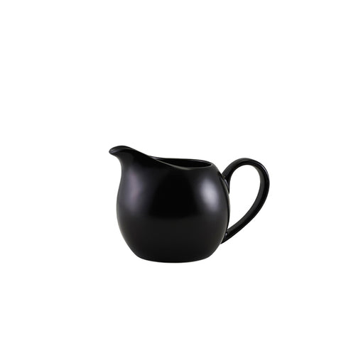 Genware Porcelain Matt Black Jug 14cl/ 5oz