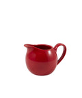 Genware Porcelain Red Jug 14cl/ 5oz