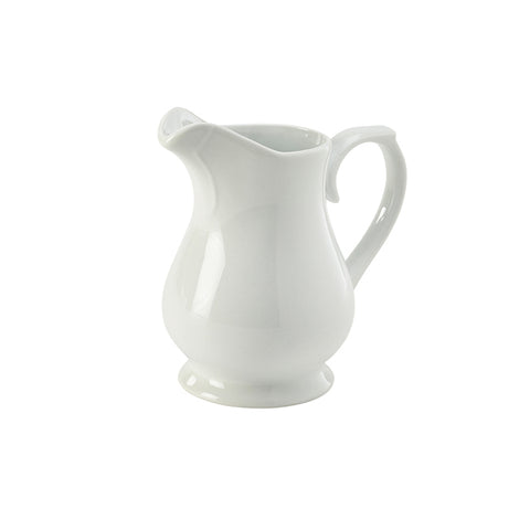 Genware Porcelain Traditional Serving Jug 28cl/ 10oz