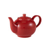 Genware Porcelain Red Teapot 45cl/ 15.75oz