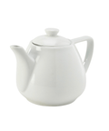 Genware Porcelain Contemporary Teapot 45cl/16oz