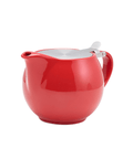 GenWare Porcelain Red Teapot with St/St Lid & Infuser 50cl/17.6oz