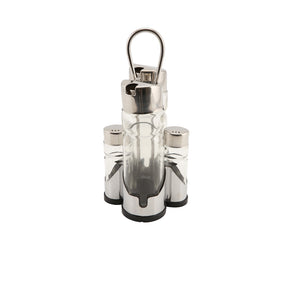 Genware Oil  Vinegar & Cruet Set with Stand