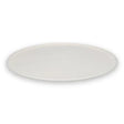 White ceramic plate on a white background