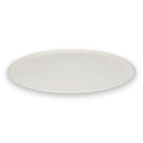 White ceramic plate on a white background