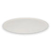 White ceramic plate on a white background