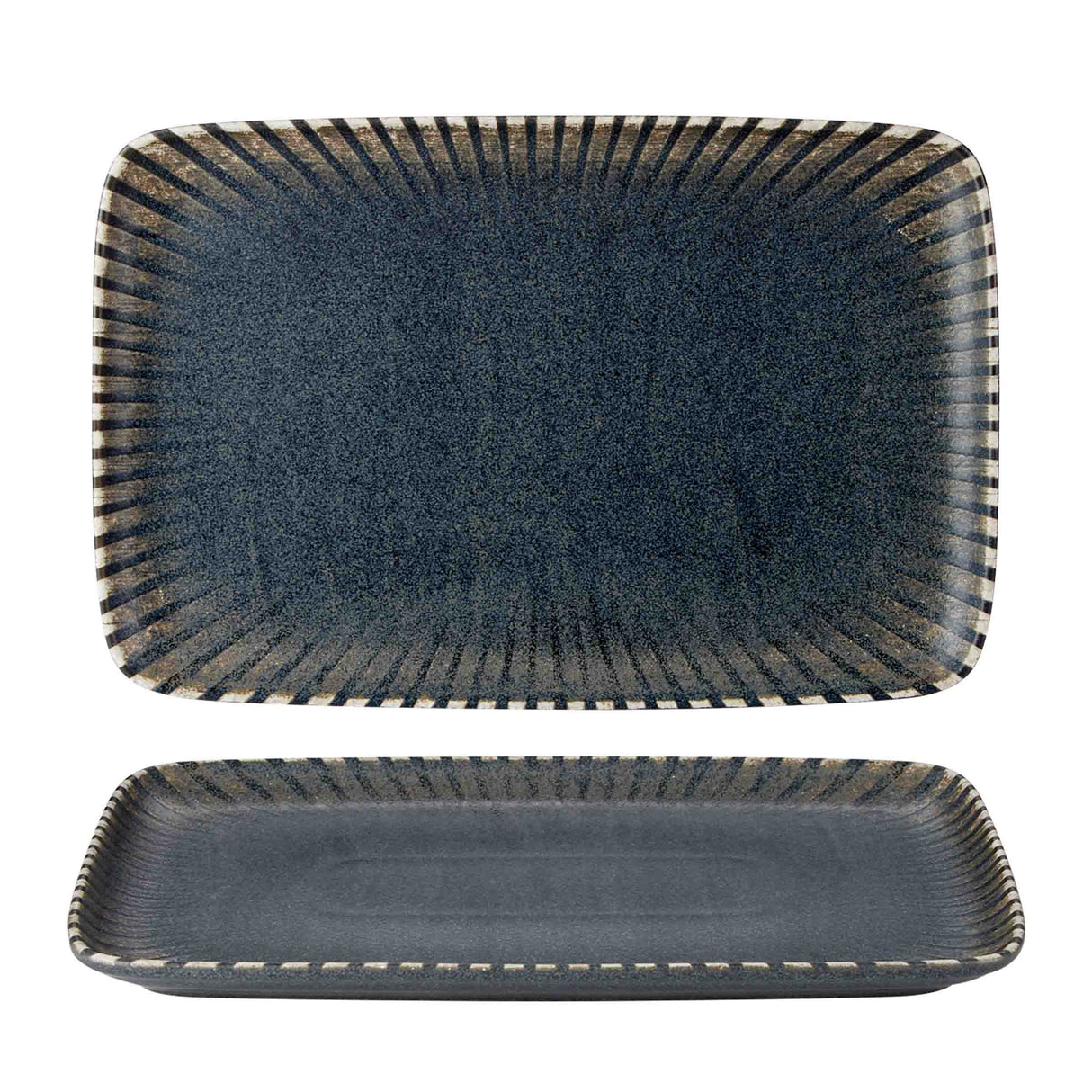 Flint Rectangular Platter 27 x 20cm 10 1/2" x 7 3/4 - Pack 6