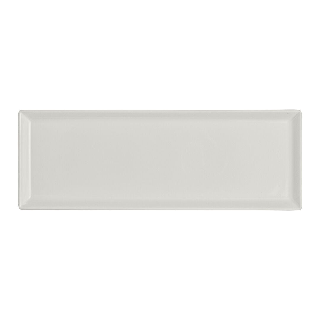 White Album Rectangular Tray 28.5 x 10.25 x 1.9cm (11 1/4 x 4 x 3/4") - Pack 12