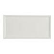 White Album Rectangular Tray 23.8 x 11.75 x 1.9cm (9 3/8 x 4 5/8 x 3/4") - Pack 12