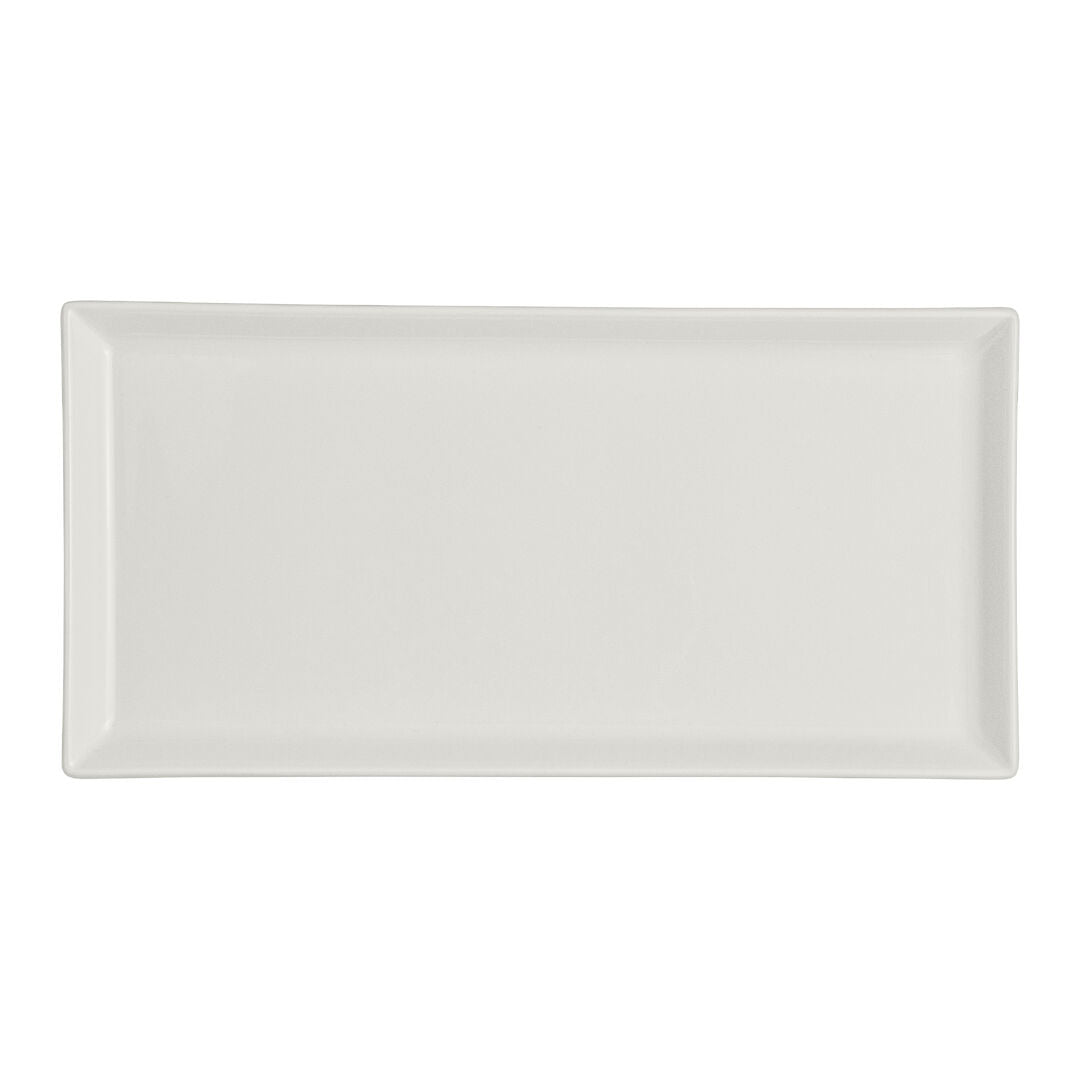 White Album Rectangular Tray 23.8 x 11.75 x 1.9cm (9 3/8 x 4 5/8 x 3/4") - Pack 12