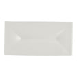White Album Rectangular Tray w/ Indent 23.8 x 11.75 x 1.9cm (9 3/8 x 4 5/8 x 3/4") - Pack 12