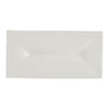 White Album Rectangular Tray w/ Indent 23.8 x 11.75 x 1.9cm (9 3/8 x 4 5/8 x 3/4") - Pack 12