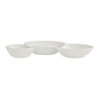 White Album 3 Compartment Gourmet Sauce Dish 18 x 2.5cm 20cl (7 1/8 x 1" 7oz) - Pack 12