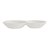 White Album 2 Compartment Gourmet Sauce Dish 18 x 2.5cm 17cl (7 1/8 x 1" 6oz) - Pack 12