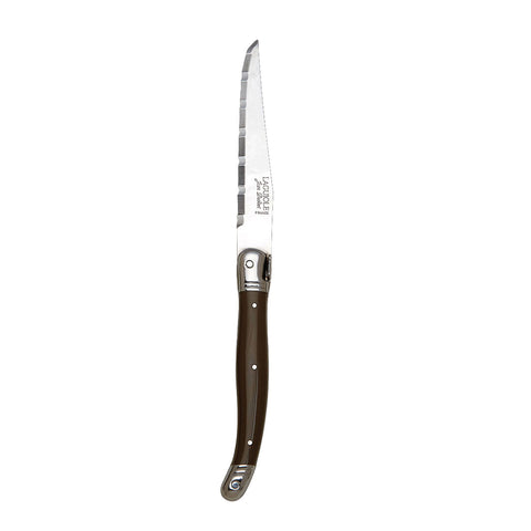 Laguiole Pepper Handle Steak Knife Serrated 1.2mm Blade - Pack 6