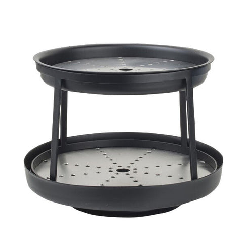 Black Metal 2 Tier Seafood Stand 31 x 23cm (12 1/4 x 9") - Pack 1