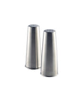 Genware Stainless Steel Conical Salt & Pepper Set