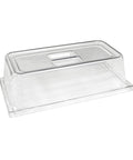 Polycarbonate Gastronorm Covers GN 1/3 33.1 x 18.2 x 9.1cm (13 x 7 1/6 x 3 1/2") - Pack 3