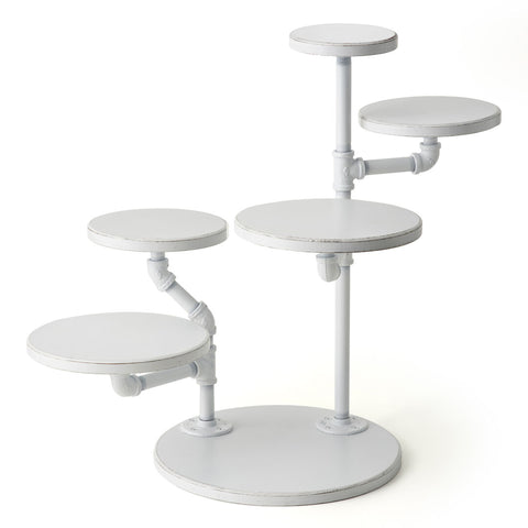 Creations Aged White Multi-Height Stand 35.5 x 61.5cm (14 x 24 1/4") - Pack 1