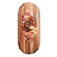 Creations Wood Oval Faceted Acacia Board 71.1 x 30.5 x 5cm (28 x 12 x 2") - Pack 2