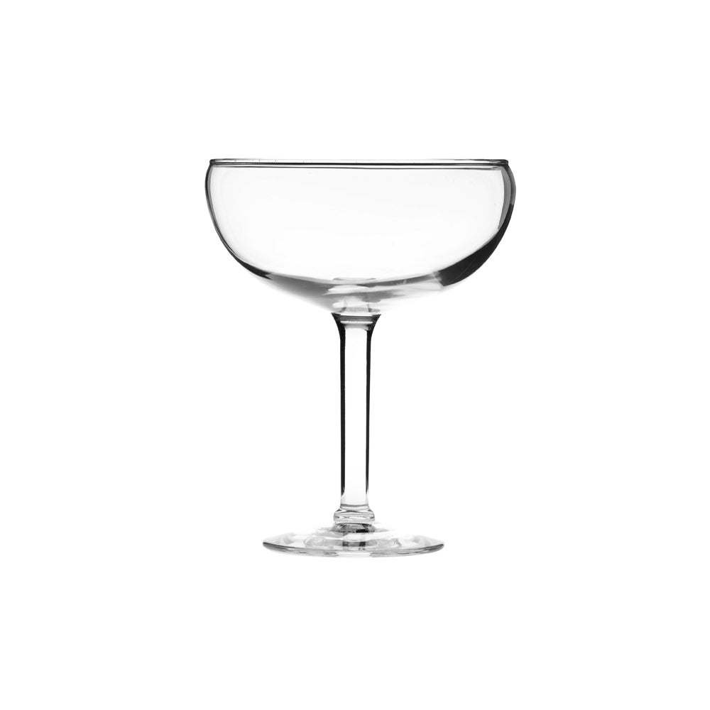 stemmed champagne glass