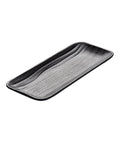Zen Black Rectangle Tray 11.7 x 2.8cm (4 5/8 x 1 1/8") - Pack 6