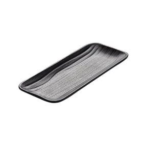 Zen Black Rectangle Tray 11.7 x 2.8cm (4 5/8 x 1 1/8") - Pack 6