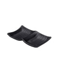 Zen Black 2 Compartment Tray 8.5 x 2.5cm (3 3/8 x 1") - Pack 6