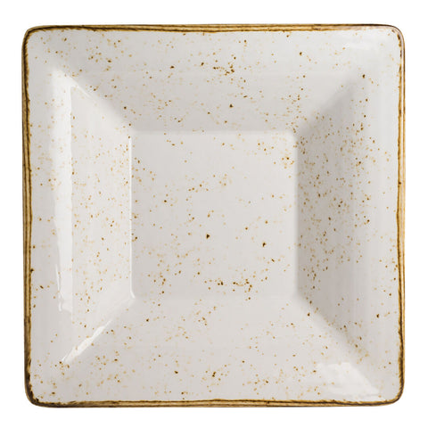 Craft White Square Pebble Bowl 34.3 x 7.6cm 2.8Ltr (13 1/2 x 3" 3qts) - Pack 6