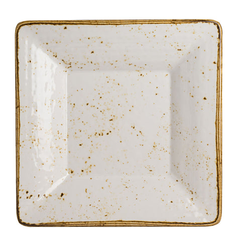 Craft White Square Pebble Bowl 25.4 x 3.8cm 0.9ltr (10 x 1 1/2" 1qts) - Pack 6